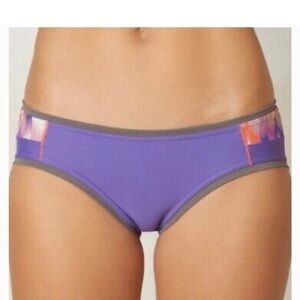 🆕 prAna Milou purple bikini swim bottoms women’s medium & large tie dye